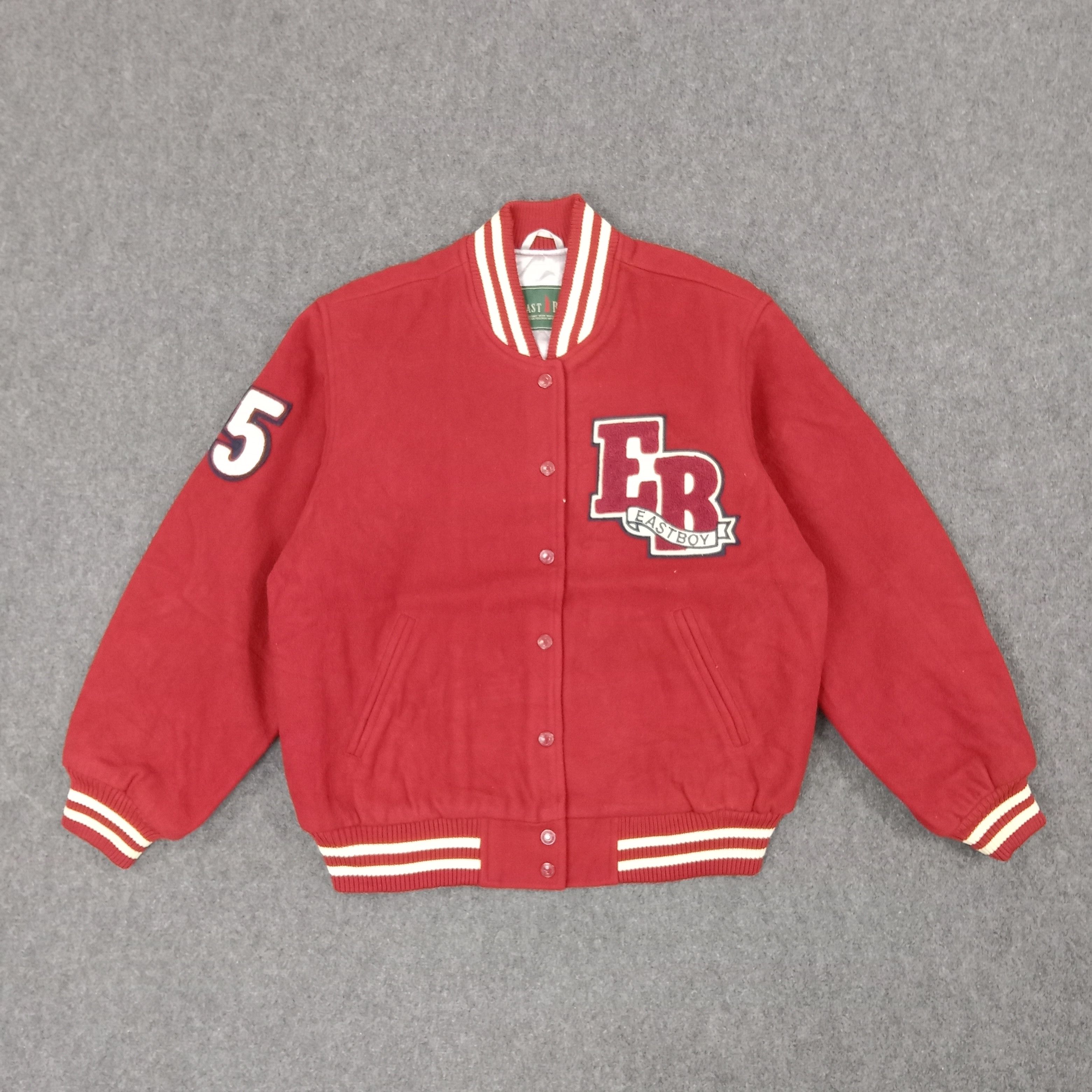 Vintage East Boy Japanese Brand Varsity Jacket C231N12 Size US L / EU 52-54 / 3 - 1 Thumbnail