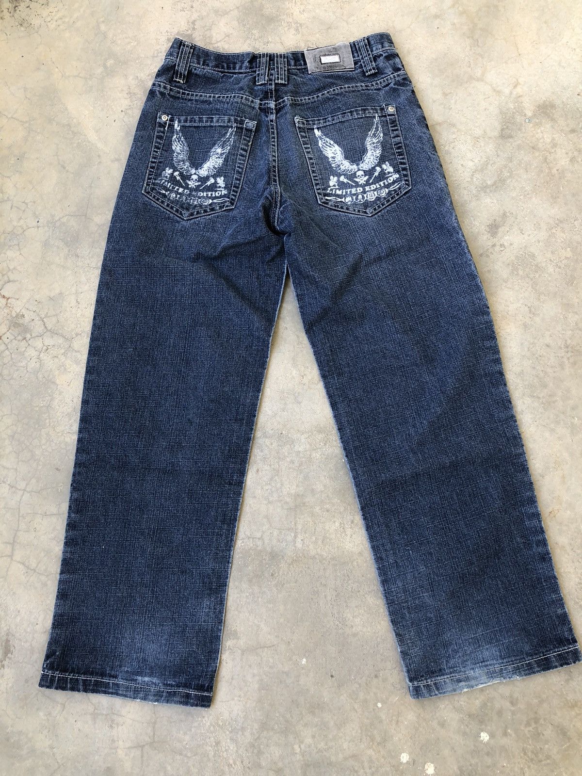 Southpole Southpole Y2K Horizontal Printed Denim Pants Size US 30 / EU 46 - 11 Thumbnail