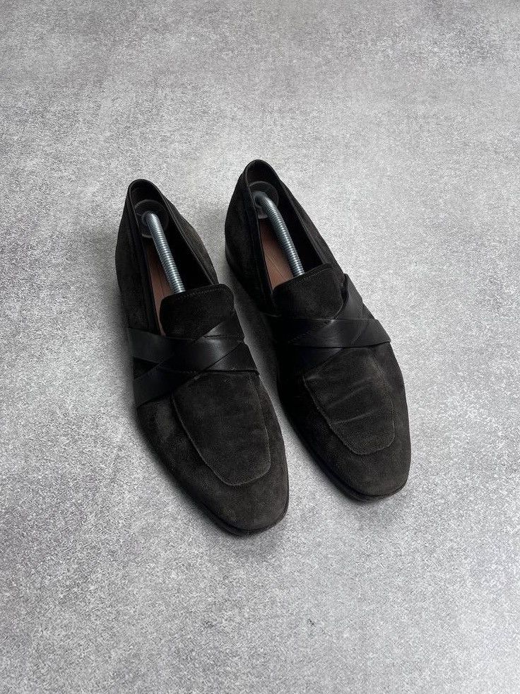 Ermenegildo Zegna Vintage Ermenagildo Zegna Suede Low Loafers US 9.5 Size US 9.5 / EU 42-43 - 2 Thumbnail