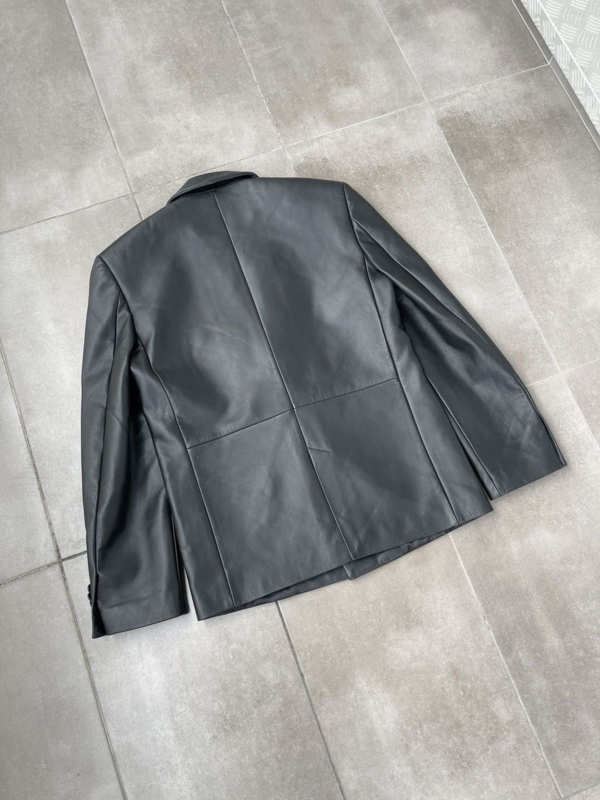 Han Kjobenhavn !DS! FW22 Han Kjobenhavn Black Leather Blazer Jacket Size US M / EU 48-50 / 2 - 15 Thumbnail