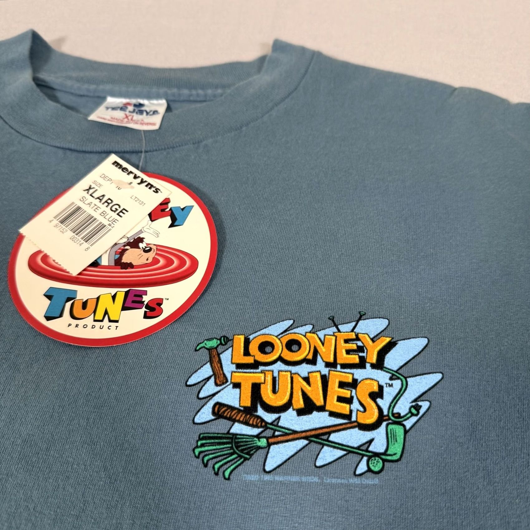 TEE JAYS VINTAGE Tee-Jays Looney Tunes Tasmanian Devil Dear Old Dad golf graphic T-shirt Mens XL Blue US Size US XL / EU 56 / 4 - 7 Thumbnail