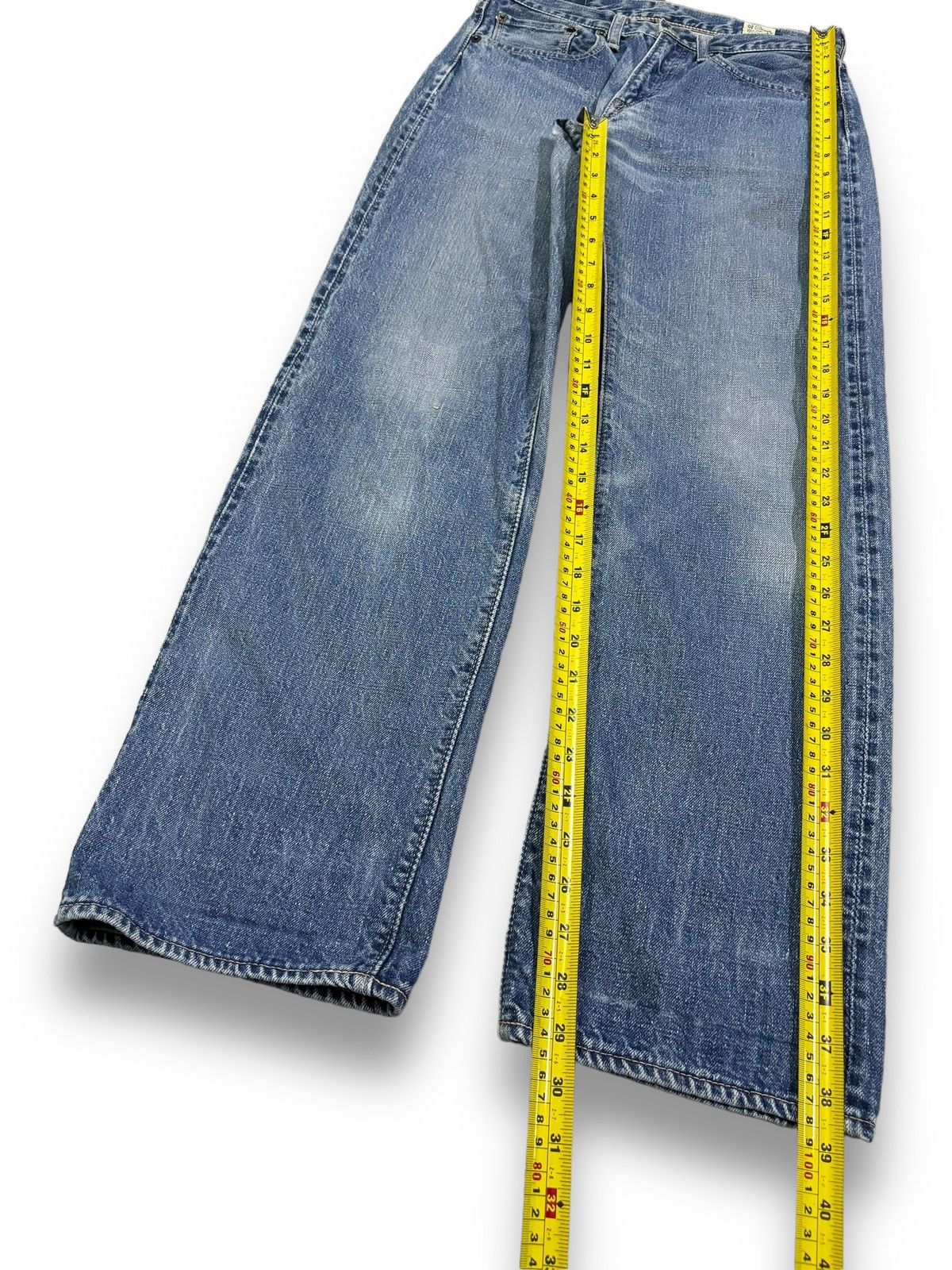 Orslow Vintage Y2K Orslow Selvedge Blue Faded Straight Leg Jeans Size US 28 / EU 44 - 17 Thumbnail