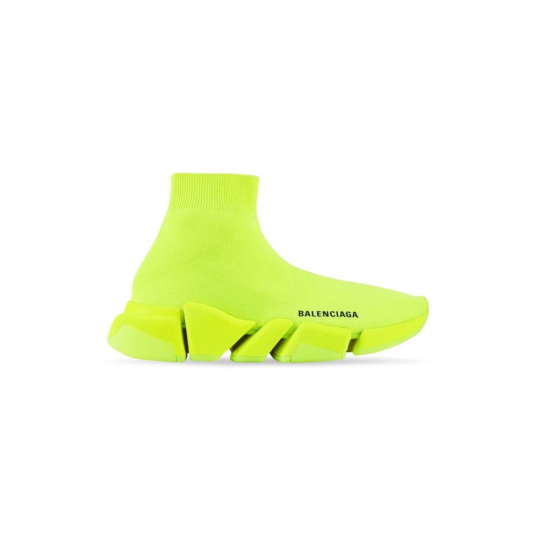 Balenciaga o1w1db10625 Speed 2.0 Recycled Knit Sneakers in Yellow Size US 6 / IT 36 - 1 Thumbnail