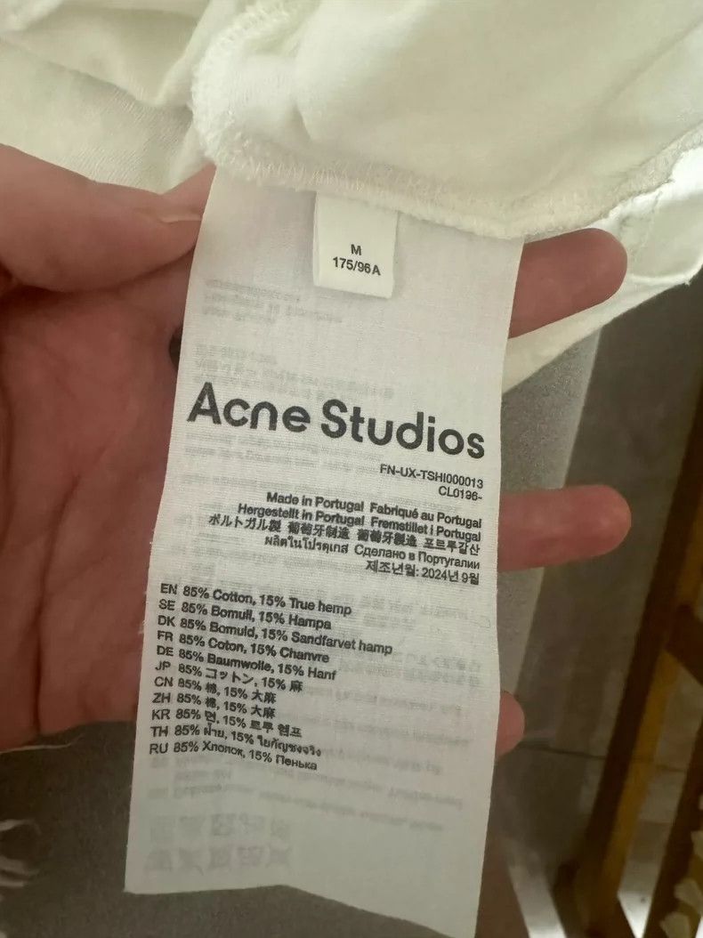 Acne Studios acne studios White T-shirt 2504-Nextarrow Size US M / EU 48-50 / 2 - 5 Thumbnail