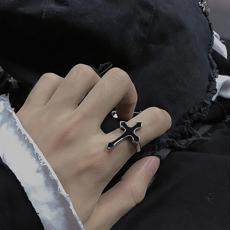 Jewelry Cross Vintage Jewelry Rings Open Chrome Ring (Size 7-13) Size ONE SIZE - 1 Thumbnail