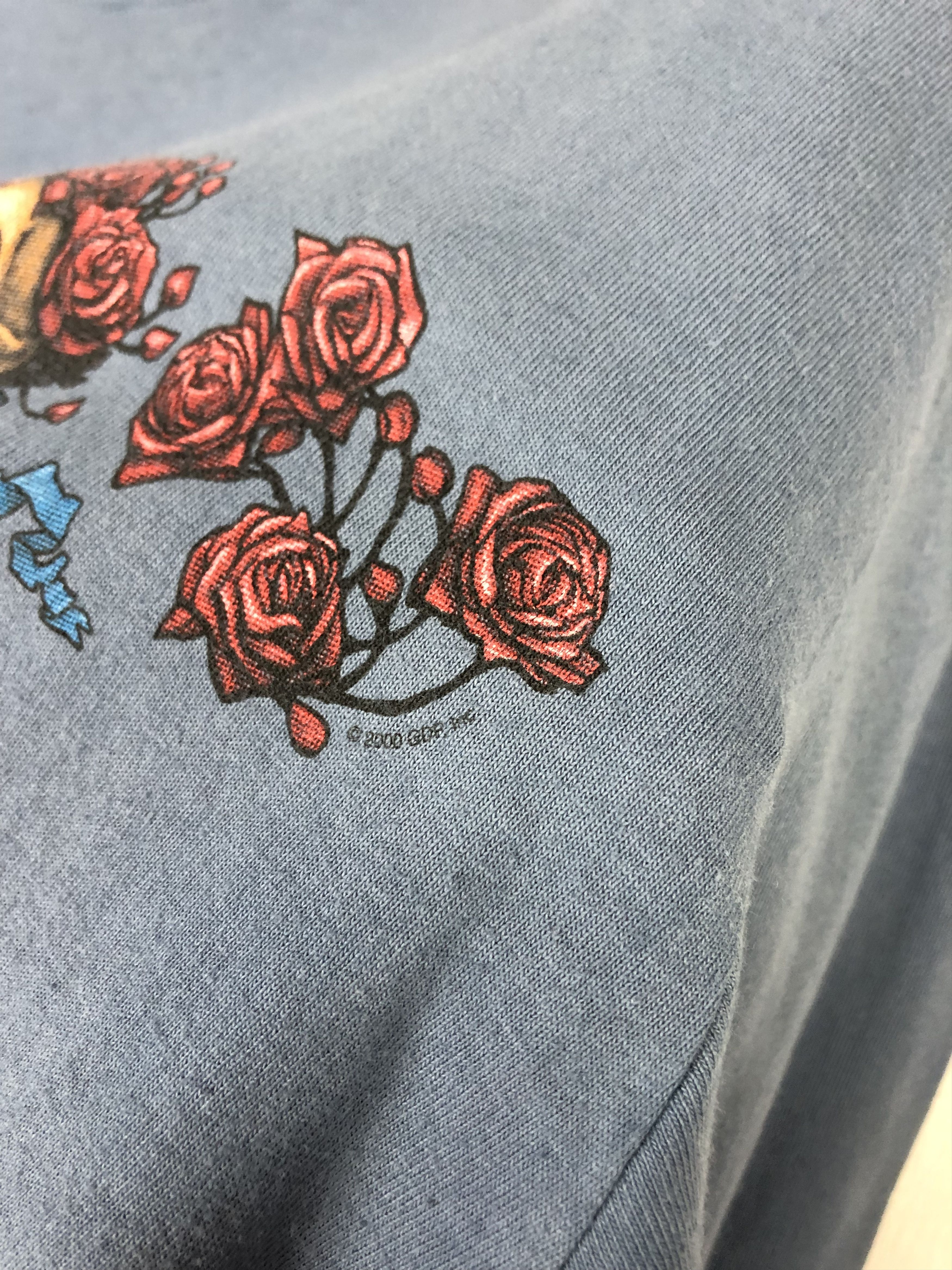 Liquid Blue Vintage Grateful Dead Liquid Blue Skull Roses Shirt Long Tee Size US L / EU 52-54 / 3 - 5 Thumbnail