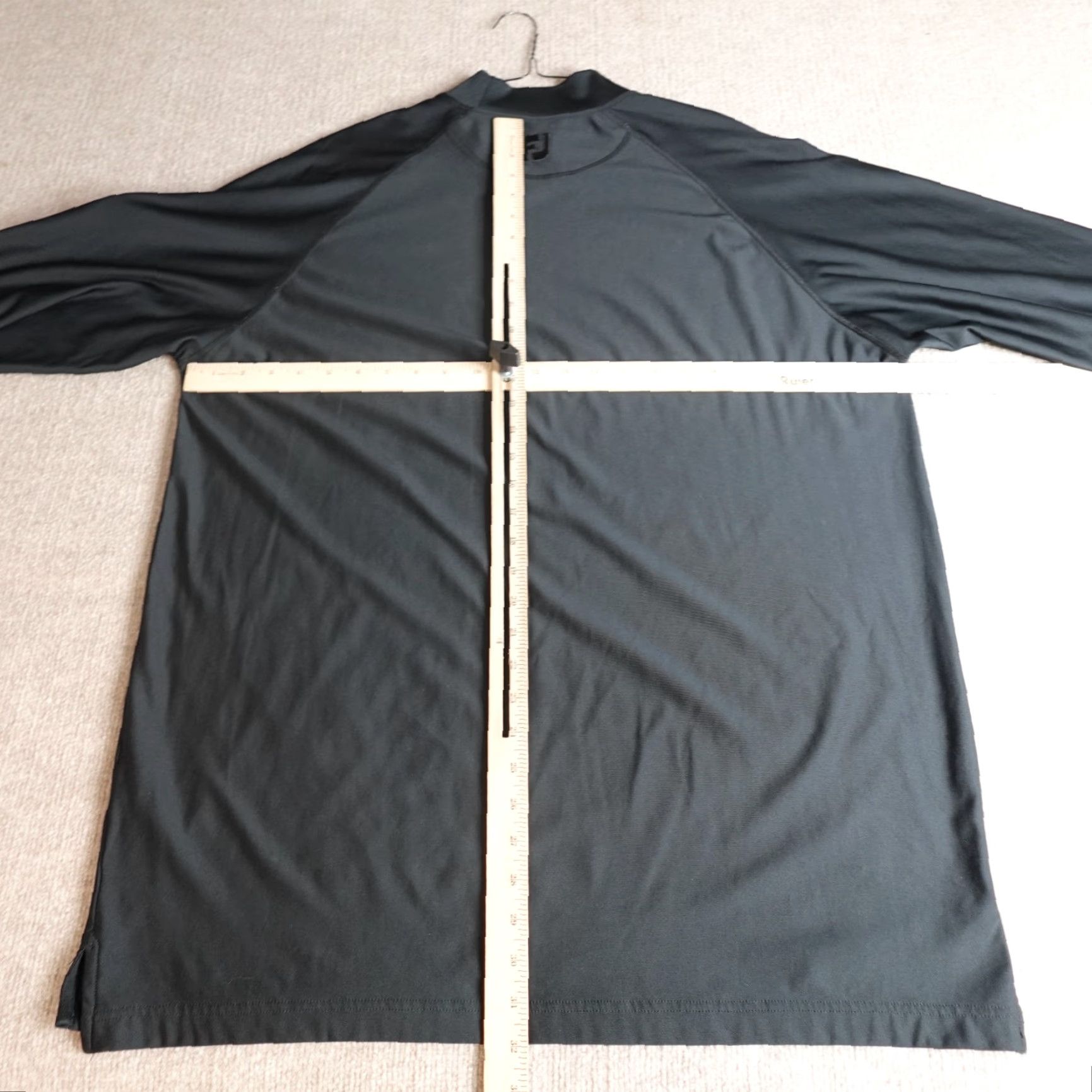 Footjoy FootJoy Shirt XL Black Long Sleeve Mock Neck Embroidered Universal Portuguese Country Club Newark Knit Polyester Blend Sportswear Men Size XL Size US XL / EU 56 / 4 - 4 Thumbnail