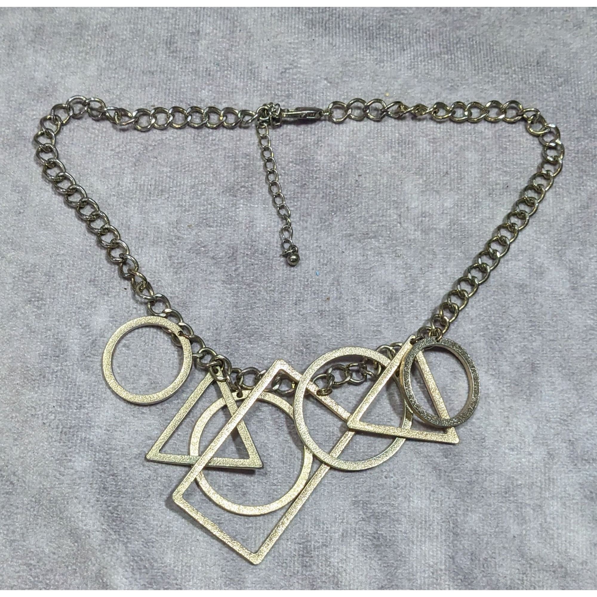 Other Funky Open Geometric Shape Charm Necklace Size ONE SIZE - 6 Thumbnail