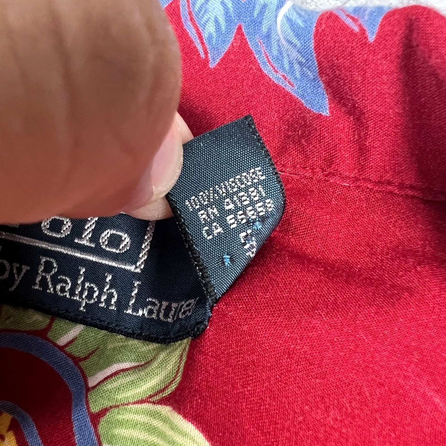 Polo Ralph Lauren Polo Ralph Lauren Viscose Hawaiian Floral Print Aloha Shirt Large Men Red Shirt Size US L / EU 52-54 / 3 - 4 Thumbnail