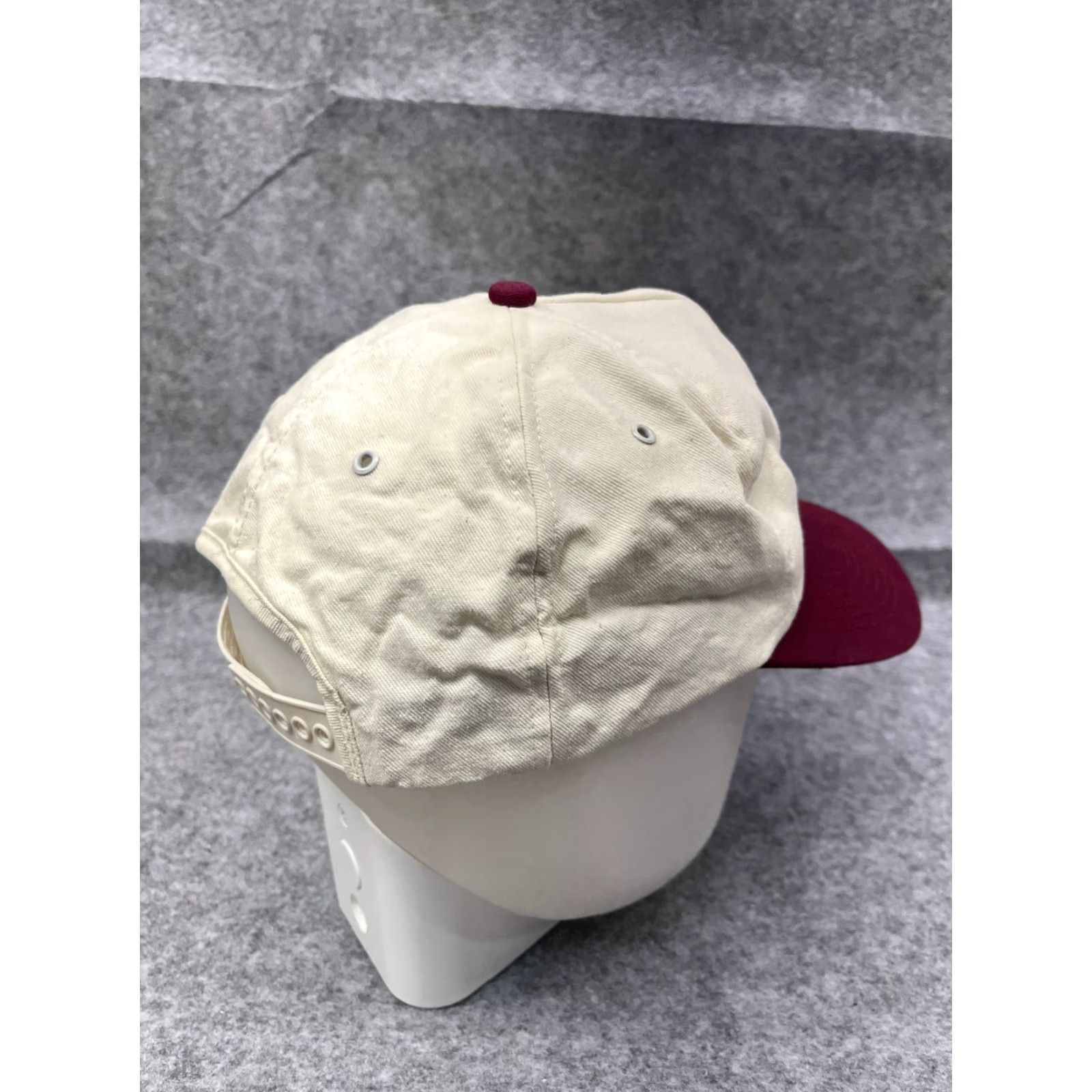 Champion Salt Lake City Senior Softball 1997 Champion Hat SnapBack Adult Ivory Red Cotton Twill Baseball Cap Mens Ballpark Sports Hat Size ONE SIZE - 7 Thumbnail