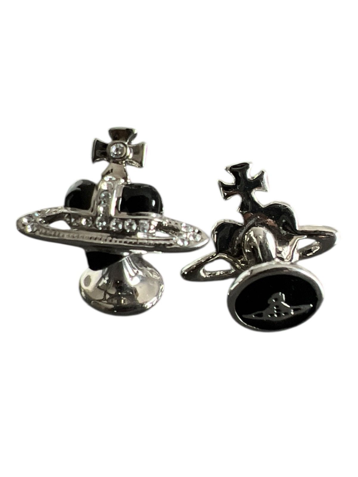Vivienne Westwood Vivienne Westwood : Cufflinks Saturn Orb Diamanté Heart Size ONE SIZE - 1 Thumbnail