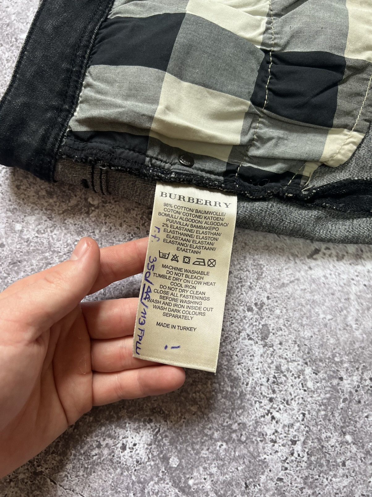 Burberry Burberry Brit Denim Mini Skirt Black Zip Size 30" / US 8 / IT 44 - 15 Thumbnail