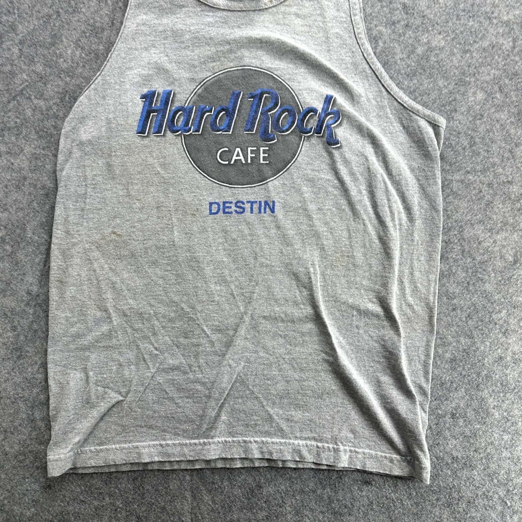 Hard Rock Cafe Hard Rock Cafe Shirt Mens Medium Gray Destin Muscle Tank Top Sleeveless Logo Size US M / EU 48-50 / 2 - 3 Thumbnail
