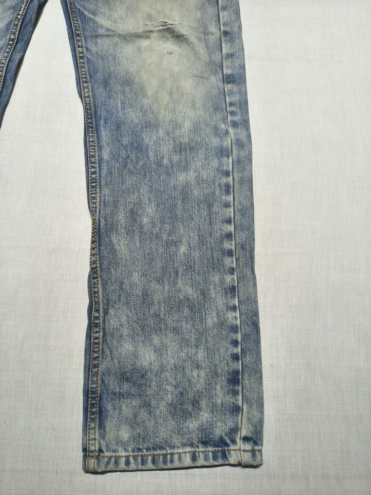 Japanese Brand DOUBLE POCKET DRAGON EMBROIDERY BIG TRAIN JEANS 🐉🥵(013) Size US 34 / EU 50 - 10 Thumbnail
