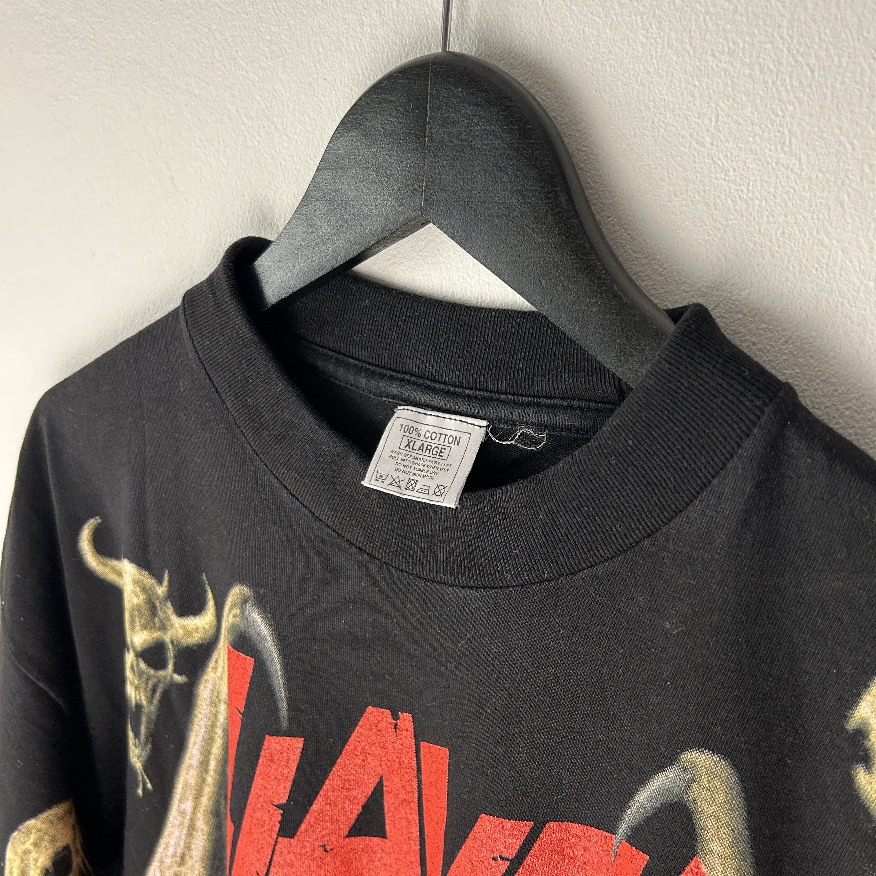 Band Tees Vintage Slayer Demon Allover Print 1994 Band T-shirt Size US XL / EU 56 / 4 - 7 Thumbnail