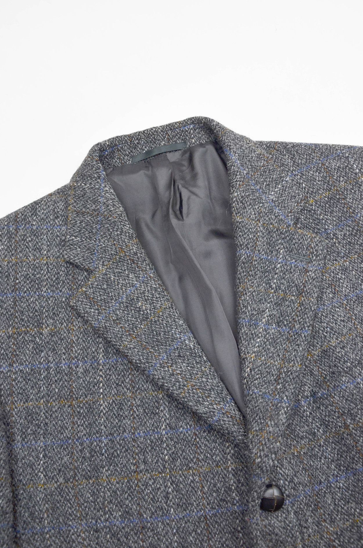 Harris Tweed Harris Tweed Wool Checked Blazer – Grey/Blue – Size 50 Size 50R - 7 Thumbnail