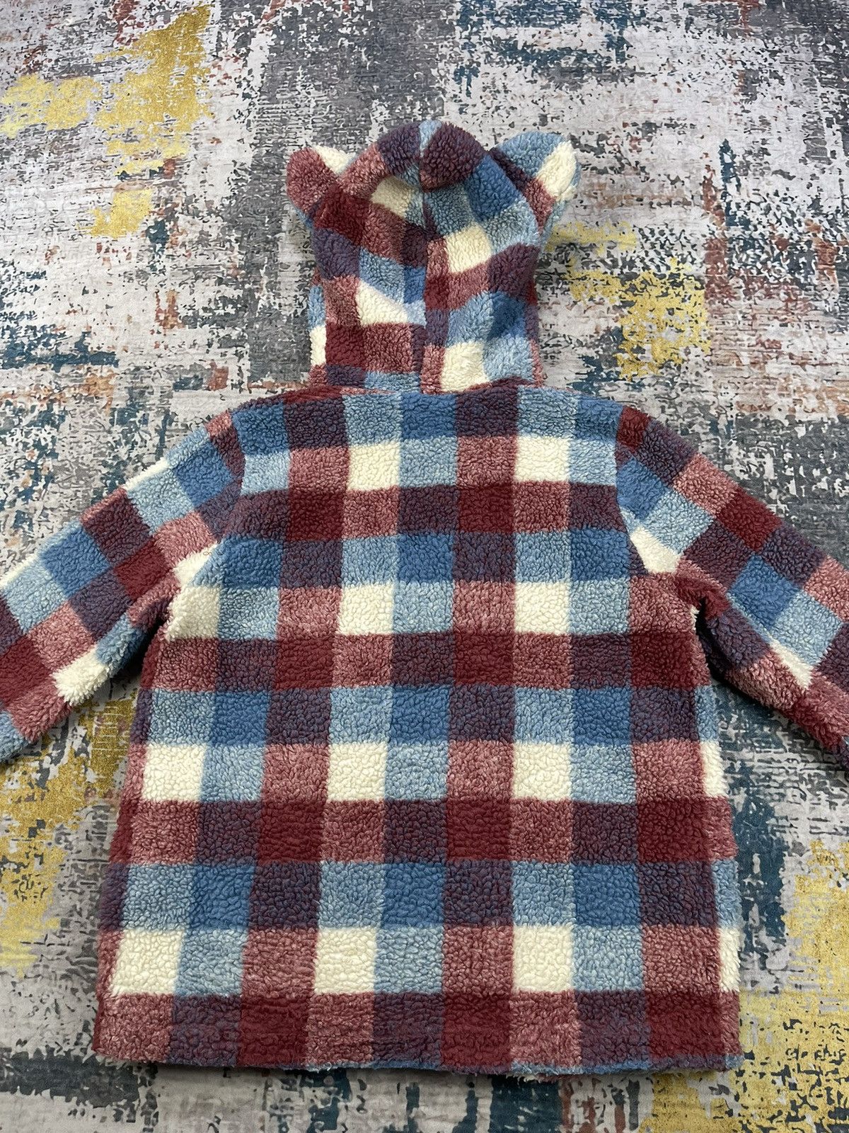 Ne-Net Issey Miyake Ne-Net Kitten Ear Plaid Zipper Hoodie Size XS / US 0-2 / IT 36-38 - 6 Thumbnail
