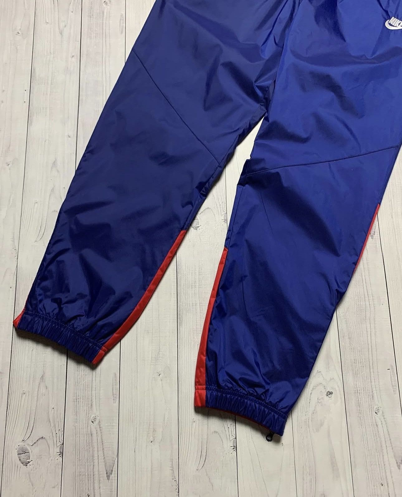 Nike × Vintage Vintage Nike joggers size M blue / Red logo drill Y2K Size US 32 / EU 48 - 2 Thumbnail
