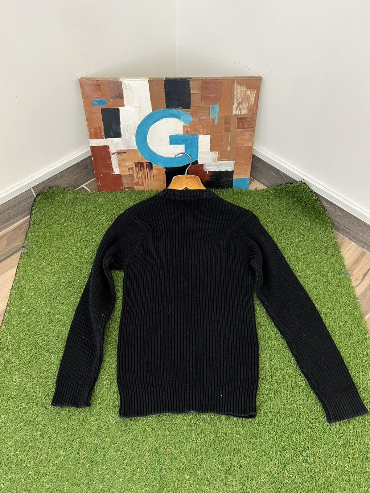 Japanese Brand Vintage Diesel Style Ribbed Knitted Dragon Sweater Japanese Size US S / EU 44-46 / 1 - 8 Thumbnail