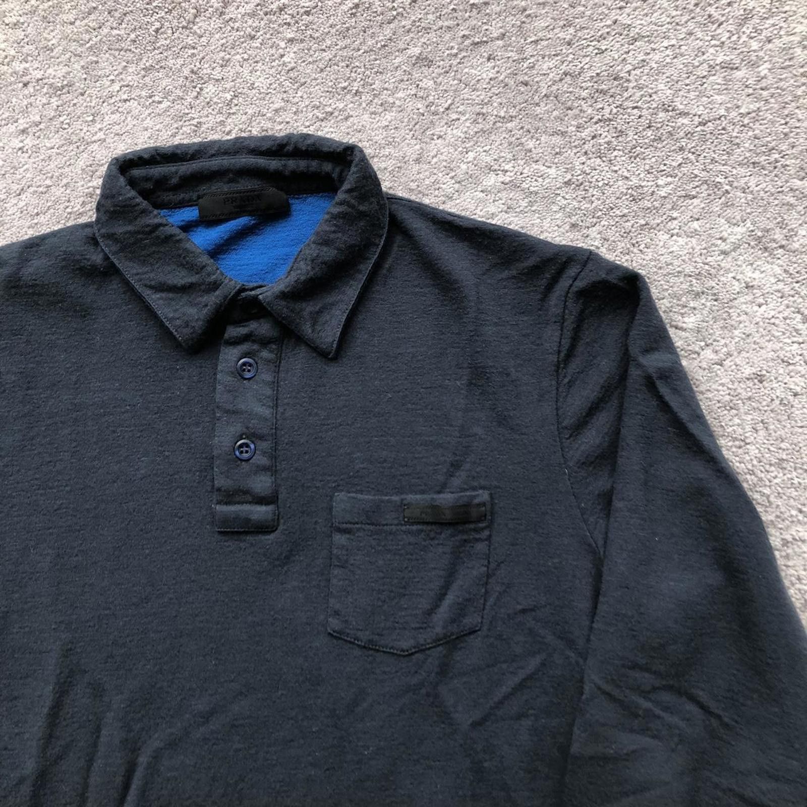 Prada Prada Longsleeve Wool Polo Shirt Size US S / EU 44-46 / 1 - 2 Thumbnail