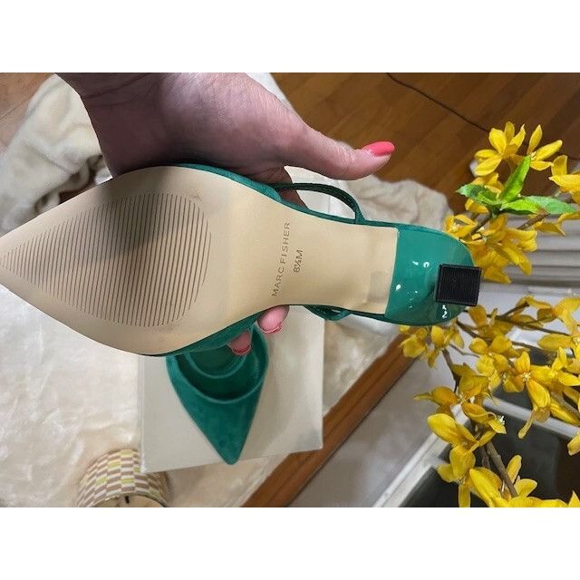 Marc Fisher New in Box MARC FISHER Hadais Mules - Kelly Green Size US 8.5 / IT 38.5 - 8 Thumbnail