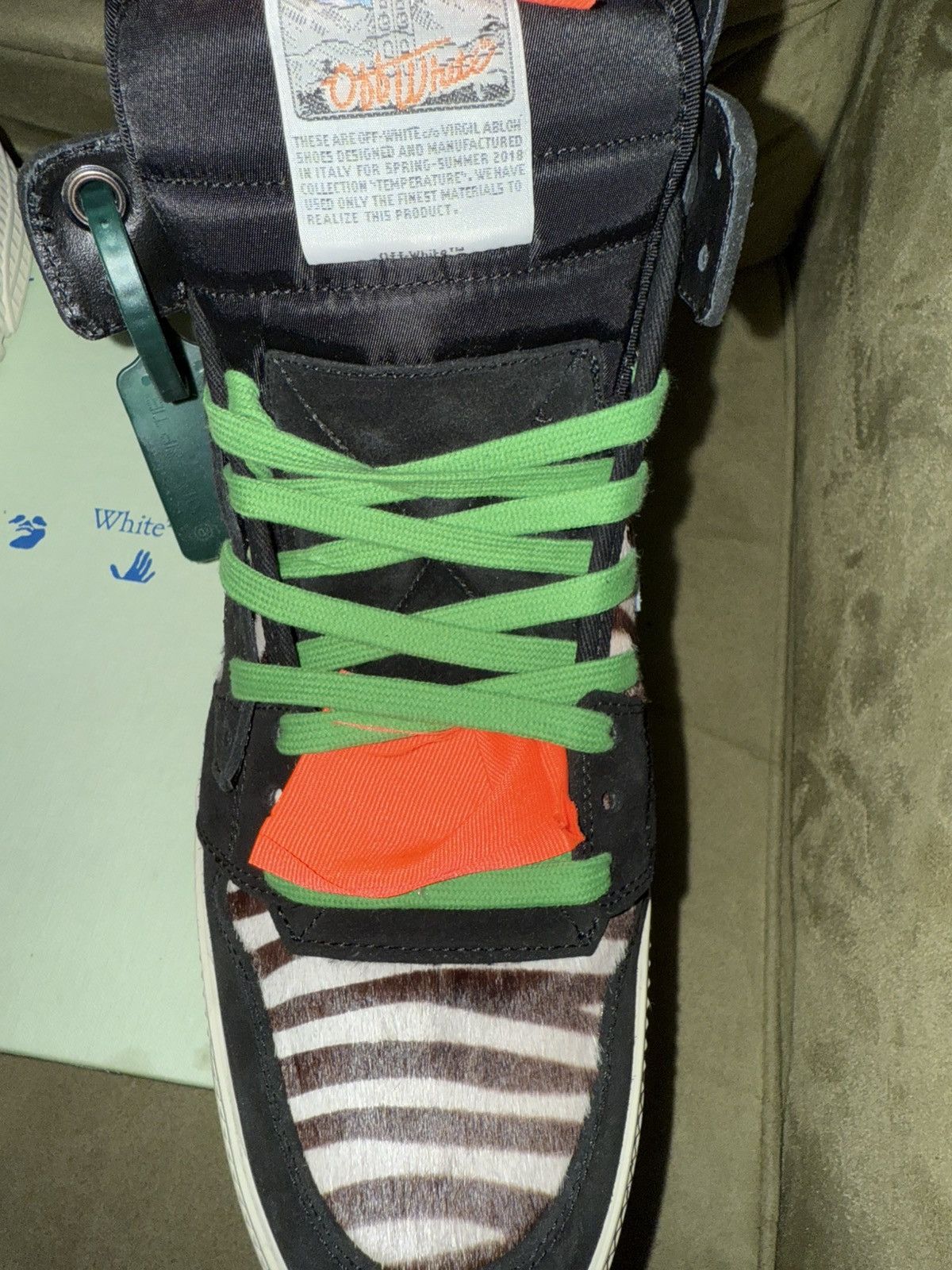 Off-White Off White “Off Court 3.0 Leather” Zebra Black, DS! OG Box Size US 12 / EU 45 - 18 Thumbnail