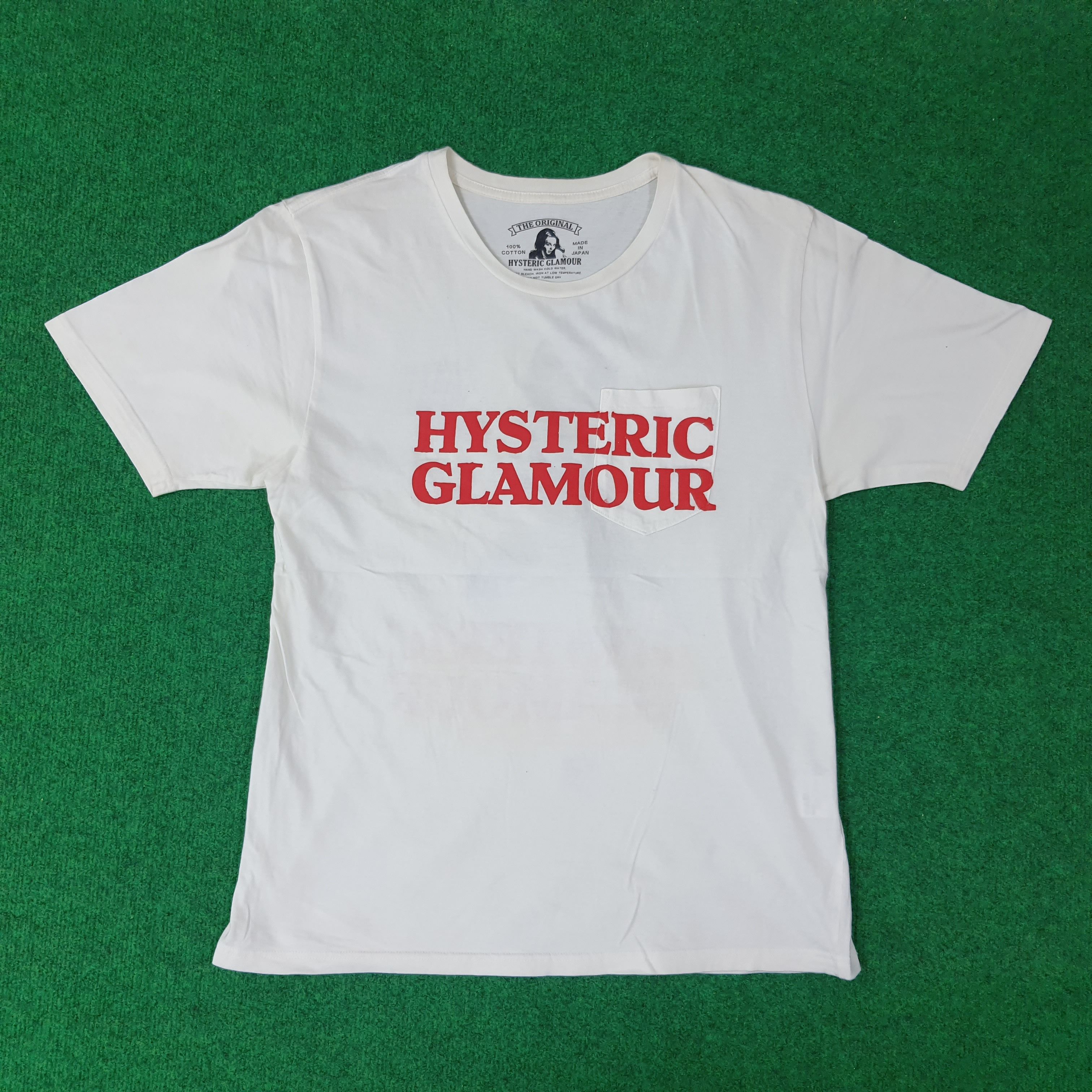 Hysteric Glamour Vintage Hysteric Glamour Pocket Custom Logo Tshirt C223N56 Size US M / EU 48-50 / 2 - 1 Thumbnail