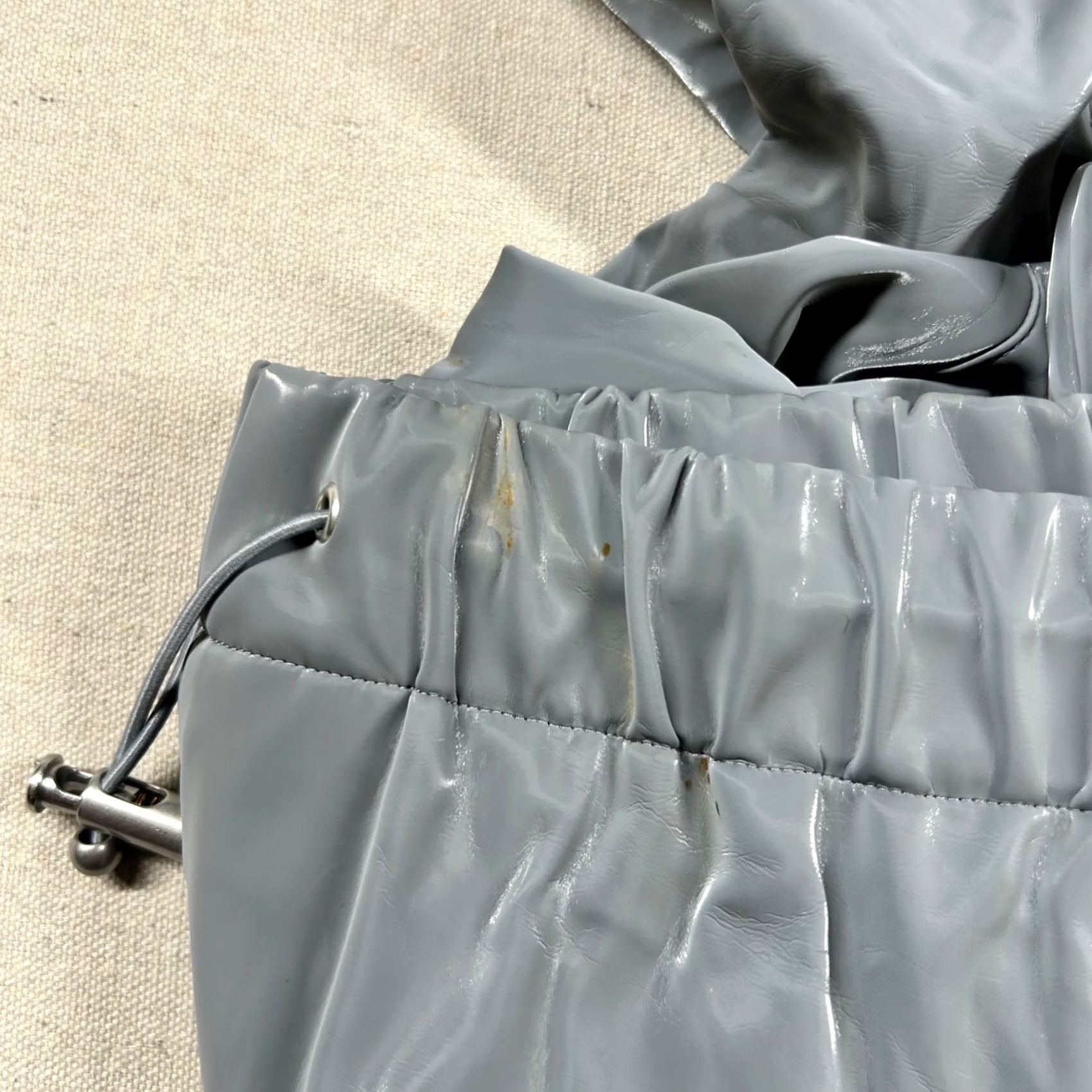 Adidas Adidas Hoodie Mens XL Blue Version Halfzip High Shine Faux Leather Water Resist Hoodie Size US XL / EU 56 / 4 - 7 Thumbnail