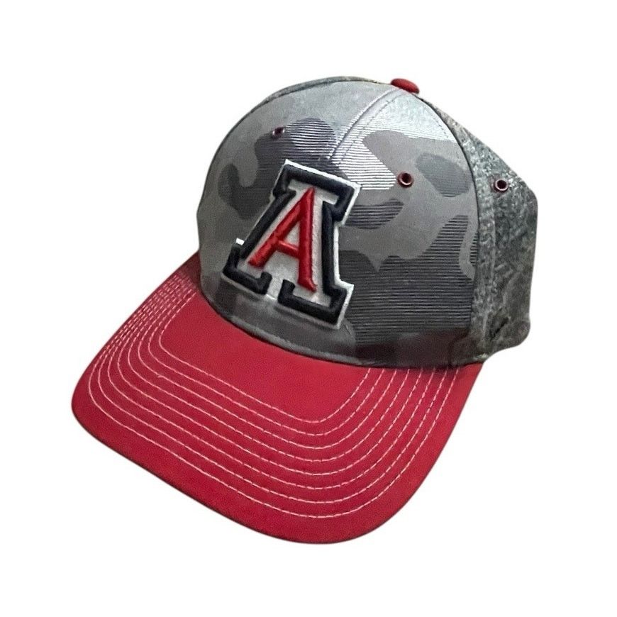 Zephyr Zephyr Mens University of Arizona Wildcats Red & Grey Hat Size ONE SIZE - 3 Thumbnail