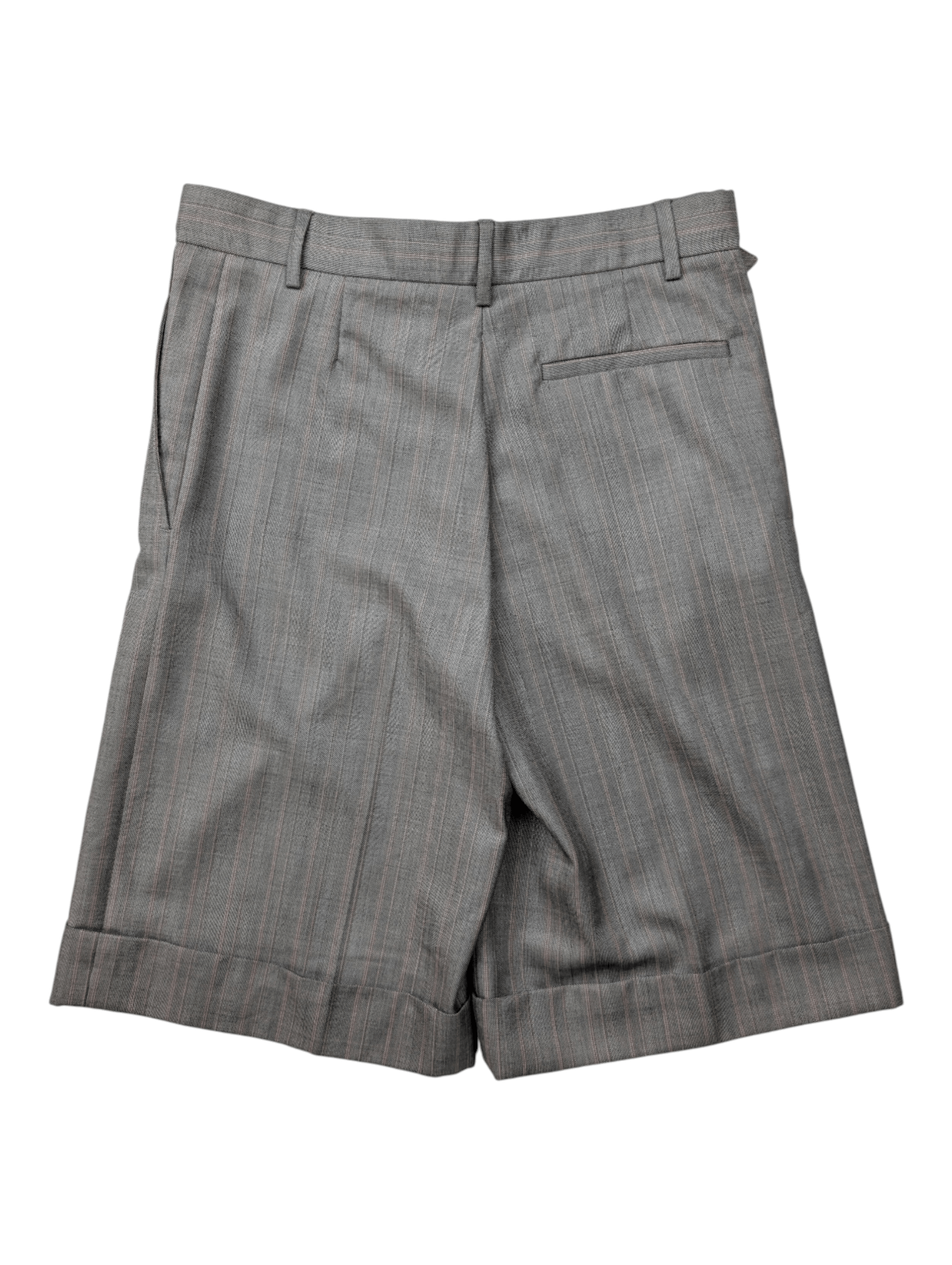 Yves Saint Laurent Yves Saint Laurent Grey Shorts With Cuffed Ends Size 25" / US 0 / IT 36 - 2 Thumbnail