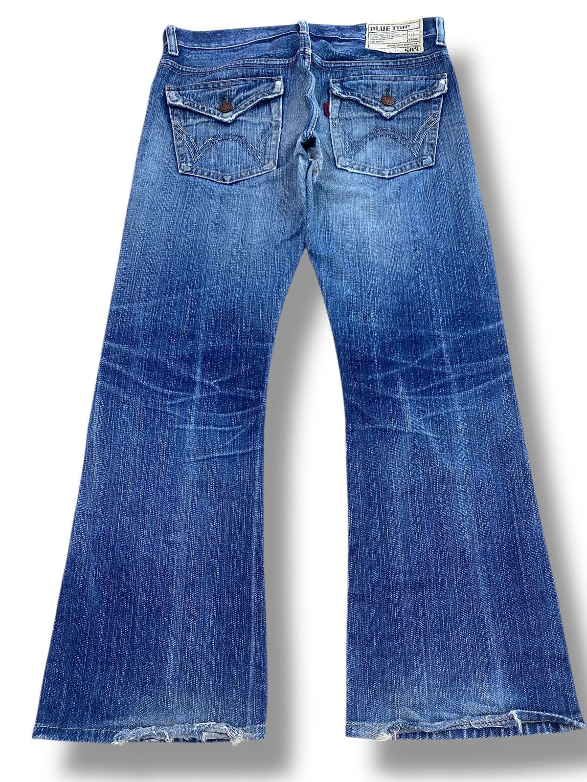Edwin Edwin Whiskers Faded Wash Style Bootcut Jeans Size US 34 / EU 50 - 3 Thumbnail