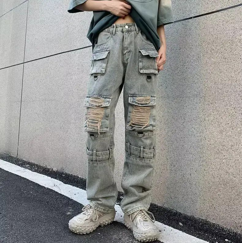 Japanese Brand cargo jeans and trousers for men Size US 32 / EU 48 - 3 Thumbnail
