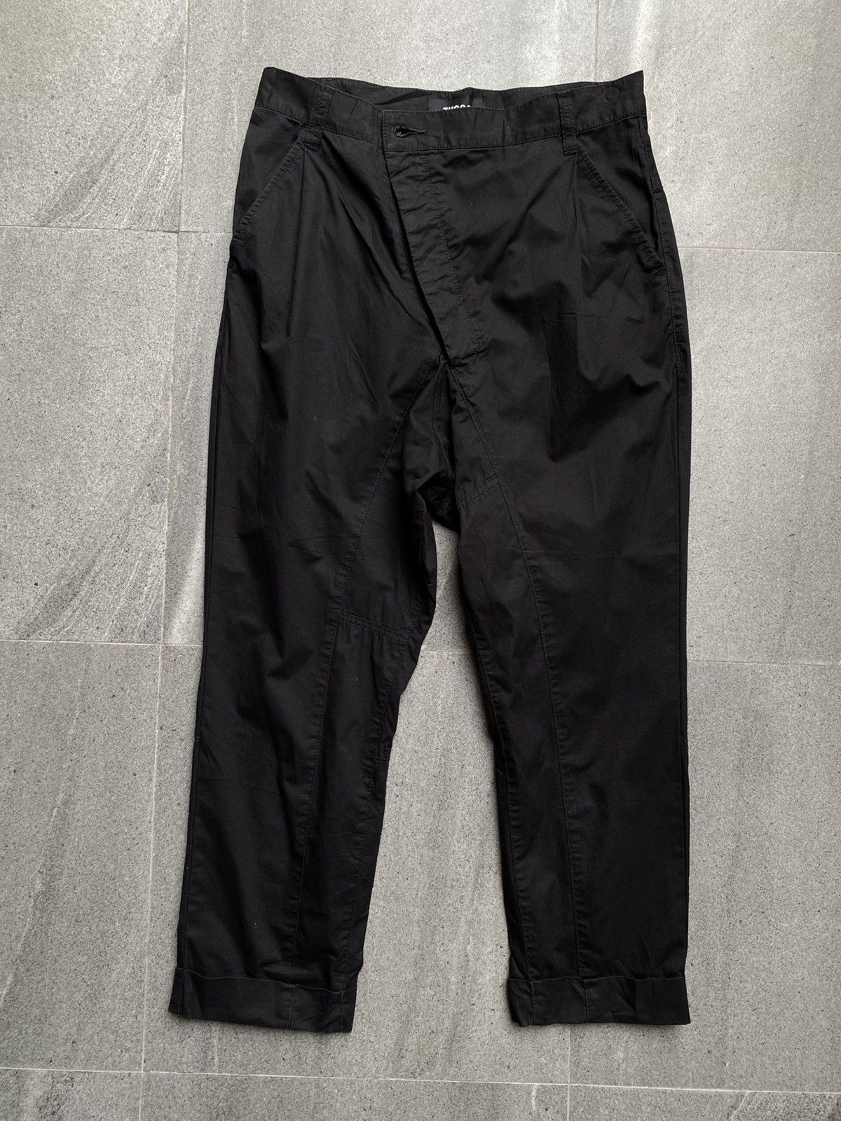 Issey Miyake ZUCCa Black Button Fly Pants / Issey Miyake Group Size US 29 - 1 Thumbnail