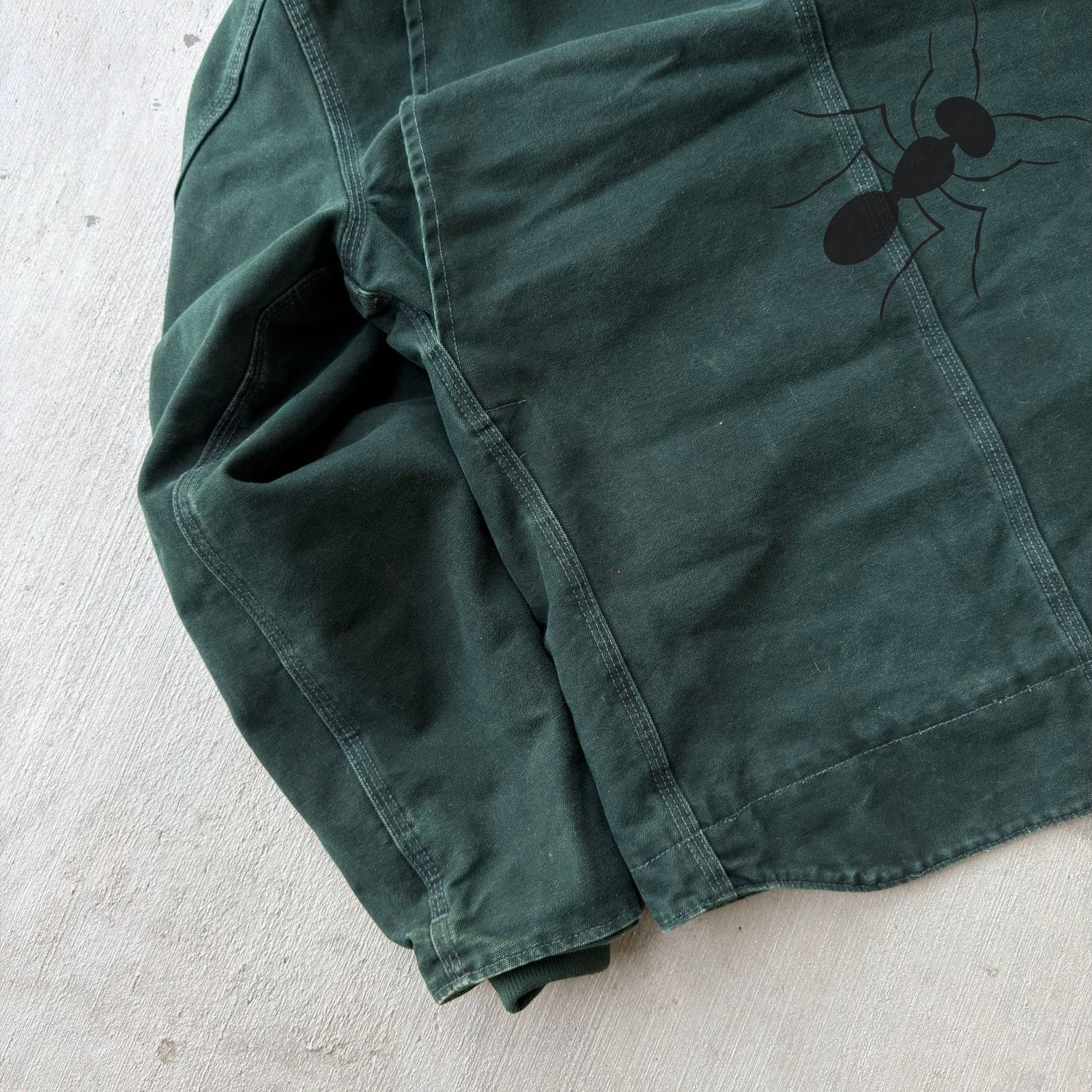 Carhartt × Vintage Carhartt J141 SPC green sierra hooded work wear jacket Size US M / EU 48-50 / 2 - 7 Thumbnail