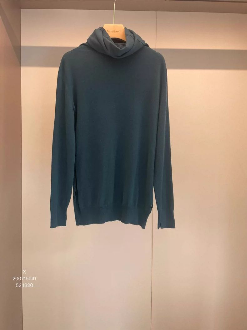 Loro Piana LORO PIANA Blue and green cashmere sweater Size M / US 6-8 / IT 42-44 - 1 Thumbnail