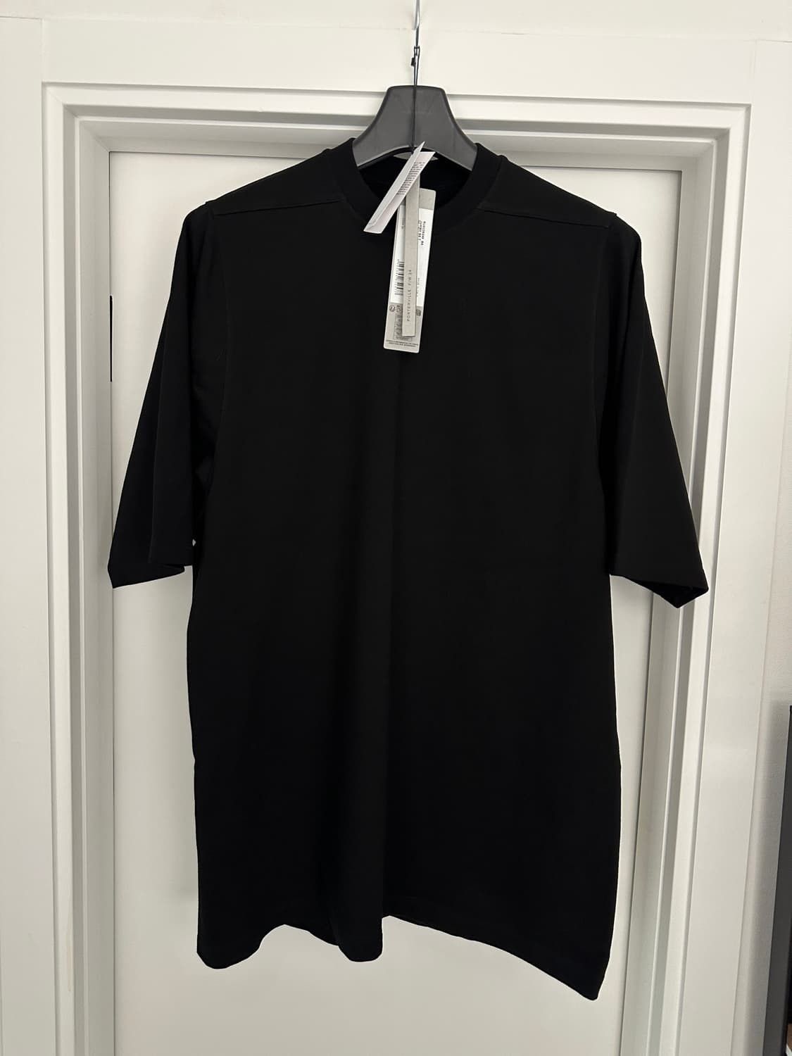 Rick Owens Rick Owens FW24 “Porterville” Black Jumbo T-Shirt | Grailed