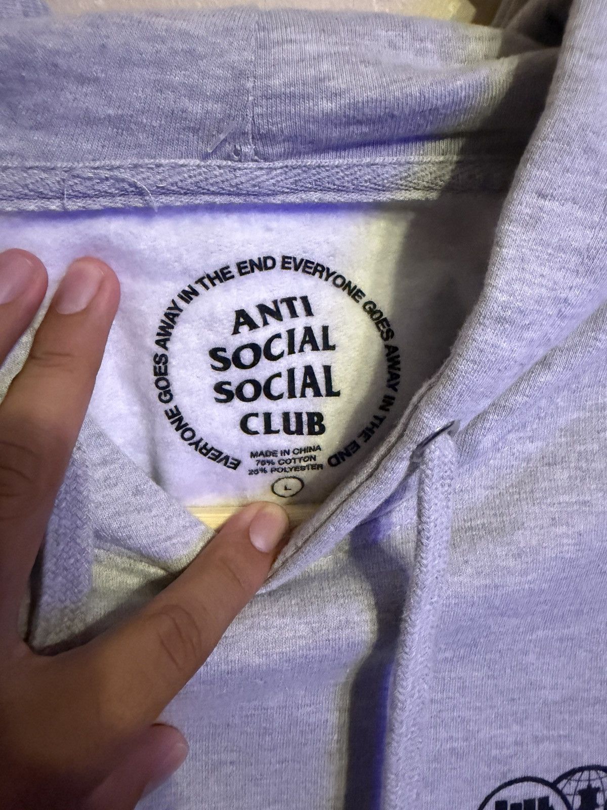Anti Social Social Club × Undefeated ASSC X Undefeated Position Hoodie Size US L / EU 52-54 / 3 - 3 Thumbnail