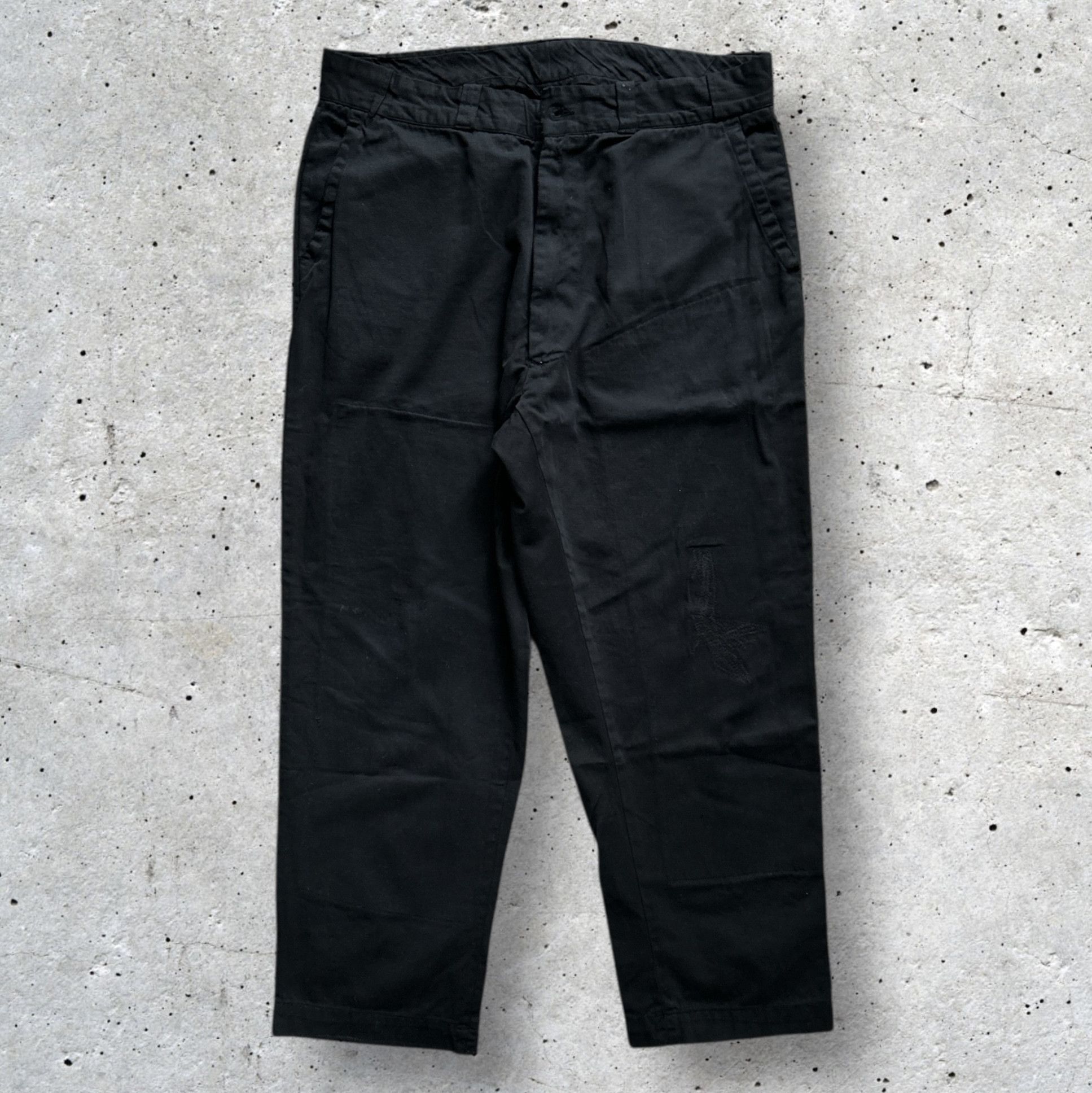 Vintage unknown 60's work pants black after dye Size 36 Size US 36 / EU 52 - 1 Thumbnail