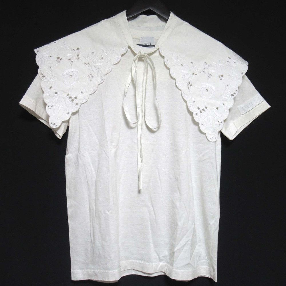 Other Other Patou EMBROIDERED COLLAR TEE SHIRT Cotton T-shirt Cotton T-Shirts DUTY FREE for USA Size ONE SIZE - 1 Thumbnail