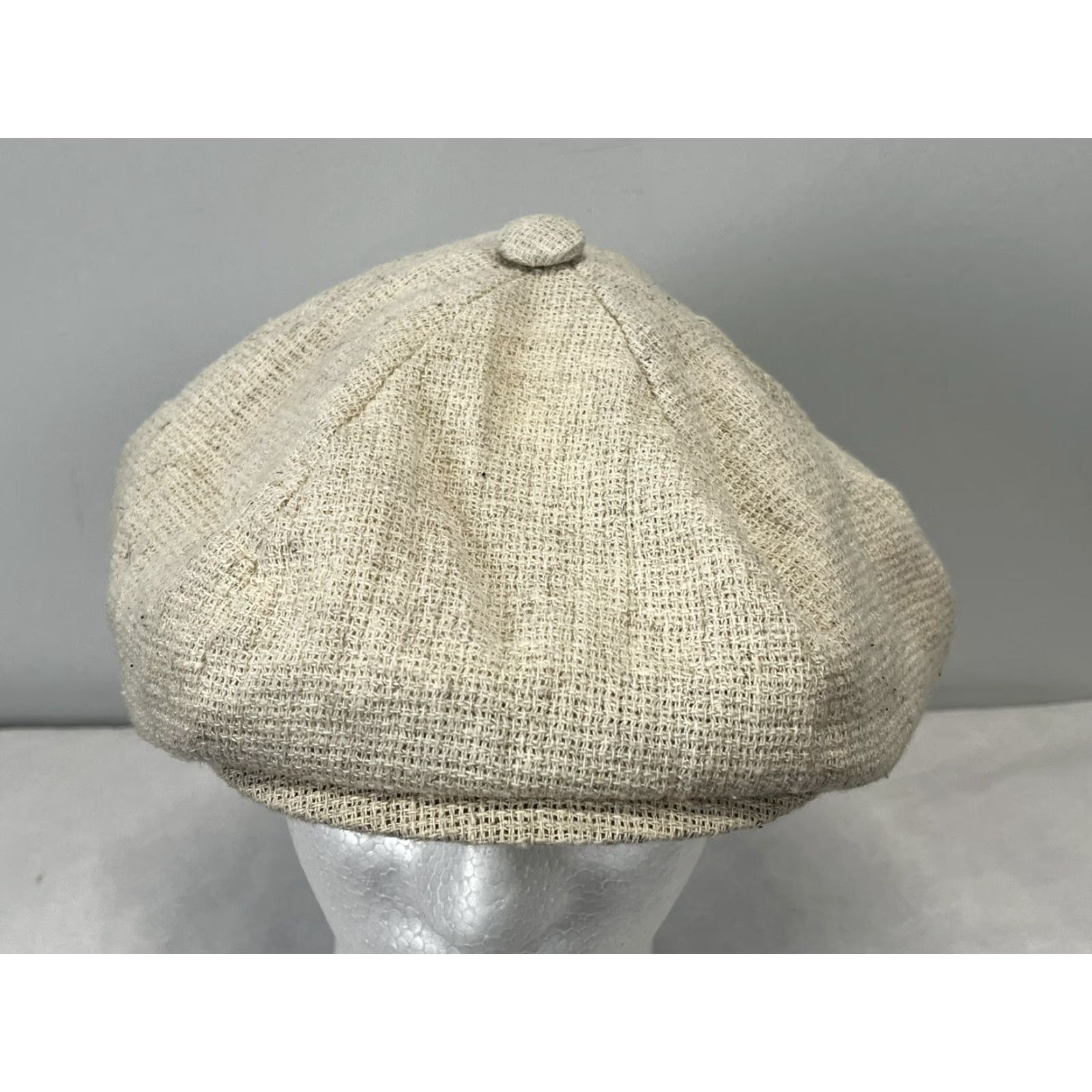 Lord & Taylor VINTAGE Lord & Taylor Flat Cap Hat Men Beige Lined GUC Size ONE SIZE - 5 Thumbnail