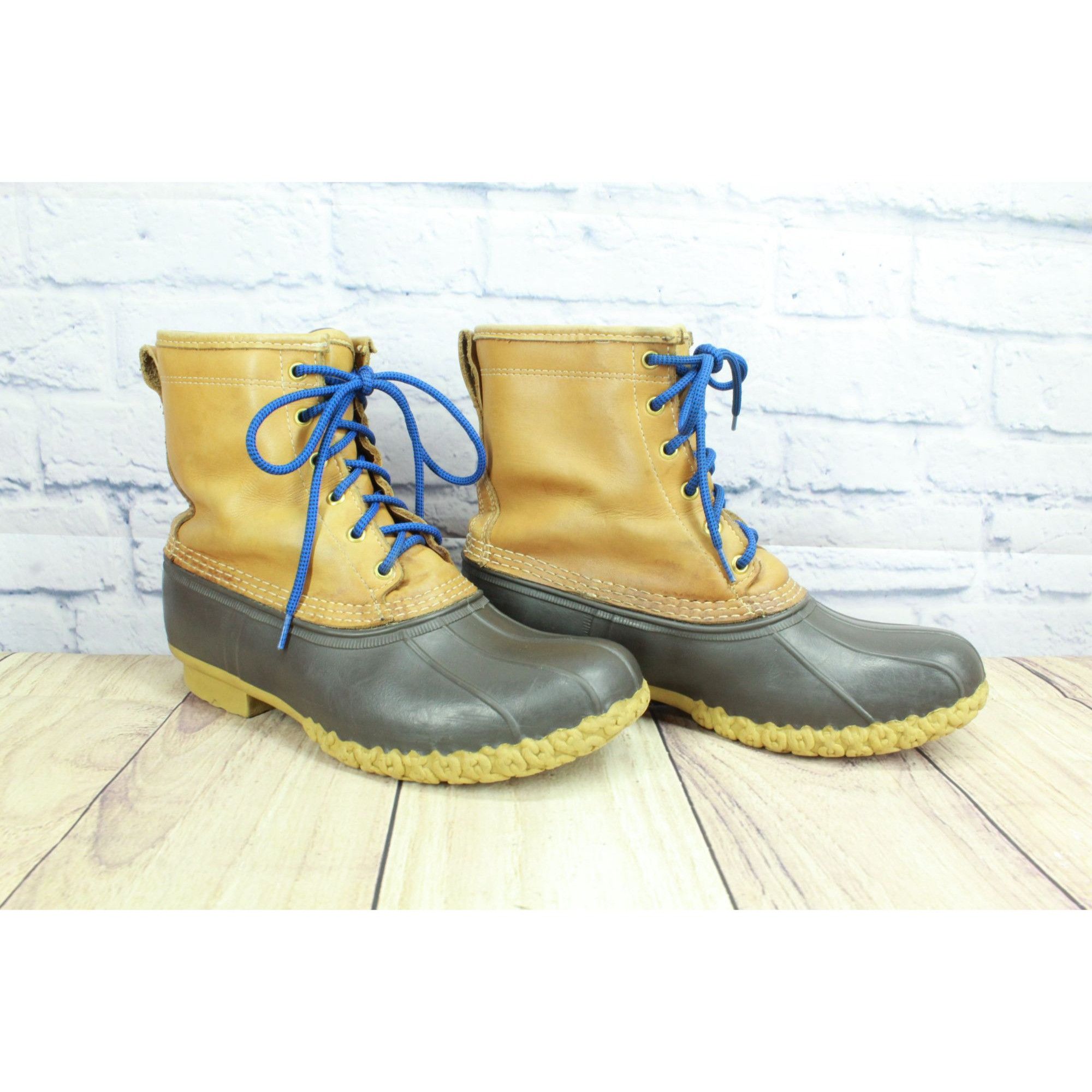 L.L. Bean × Leather LL Bean Leather 8" Insulated Gore-Tex Ankle Duck Boots Size US 10 / IT 40 - 4 Thumbnail