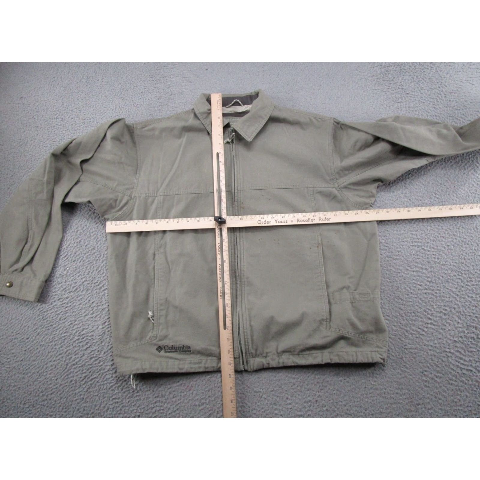 Vintage VINTAGE Columbia Full Zip Canvas Jacket Mens L Gray Winter Workwear Casual 90s Theme Skiing Zippers Size US L / EU 52-54 / 3 - 6 Thumbnail