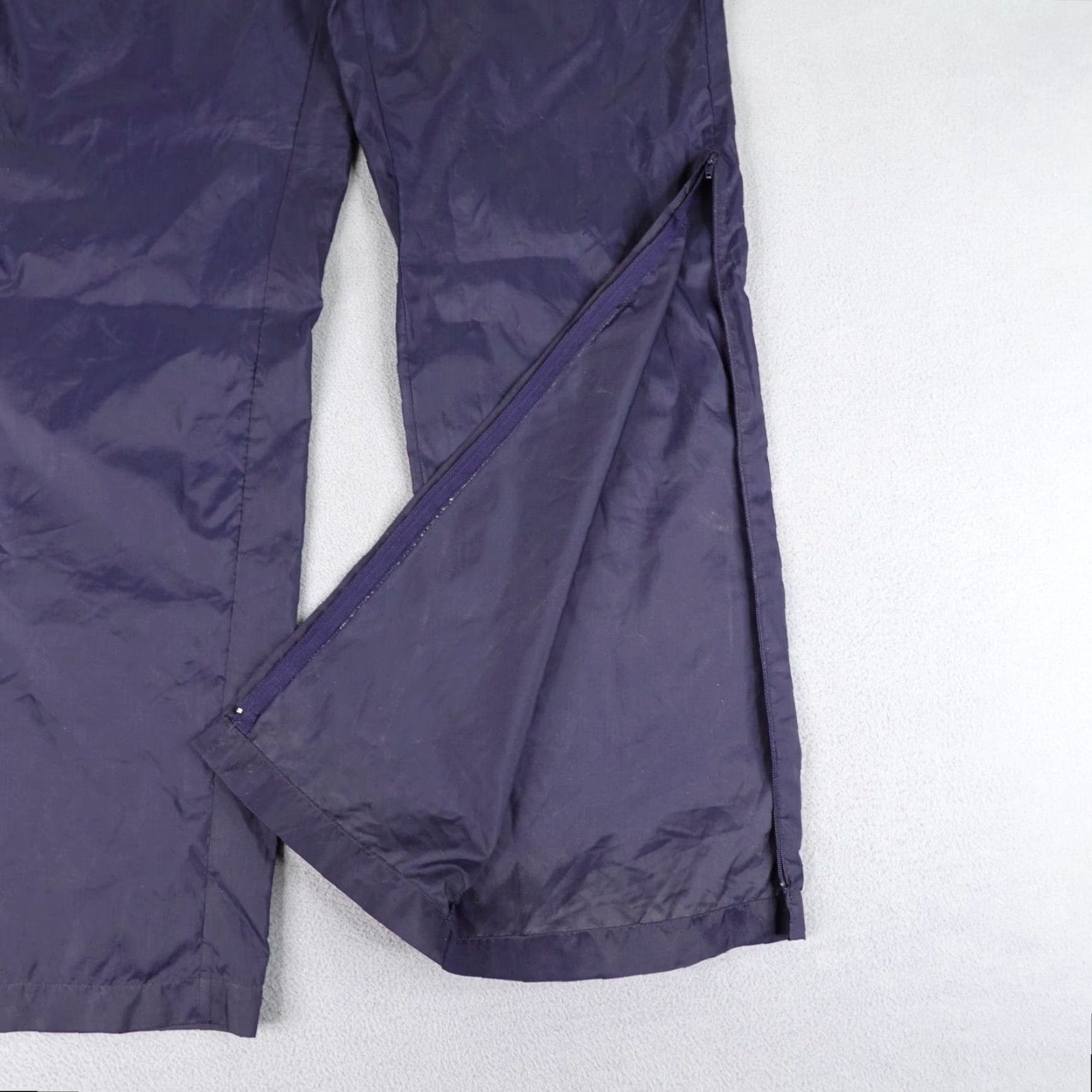 Adidas VINTAGE Adidas Track Pants Mens Medium Blue Nylon 80s Athletic Windbreaker Outdoors Sports Size US 35 - 4 Thumbnail