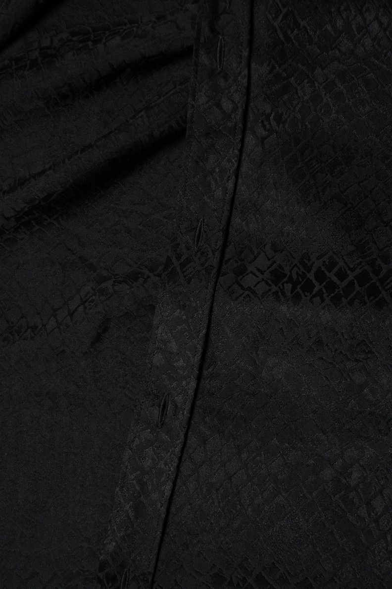 Saint Laurent Paris Celine, Lizard printed shirt in black Size US M / EU 48-50 / 2 - 7 Thumbnail