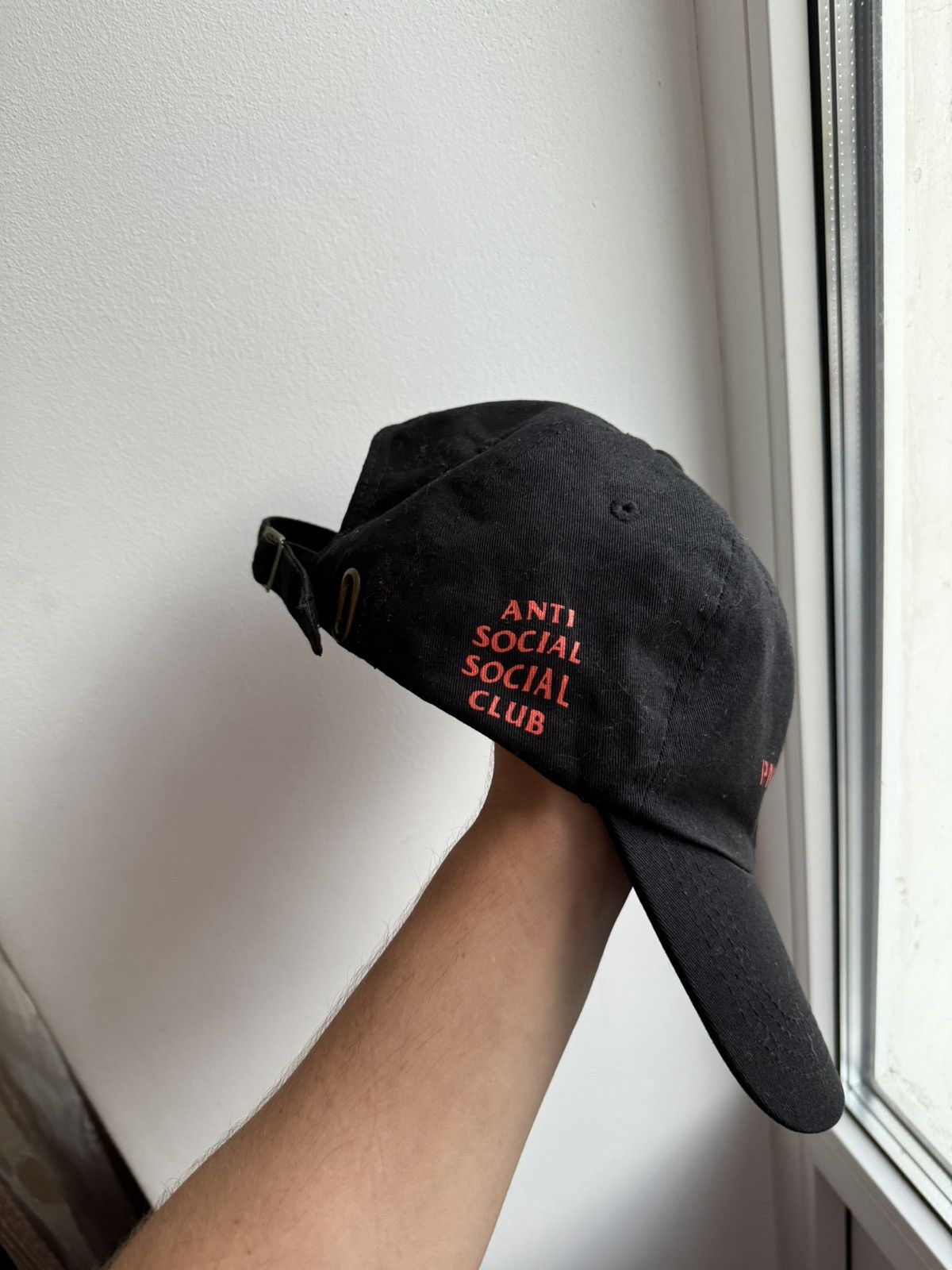 Anti Social Social Club × Undefeated ASSC × Undefeated Paranoid Black Cap Hat Size ONE SIZE - 4 Thumbnail