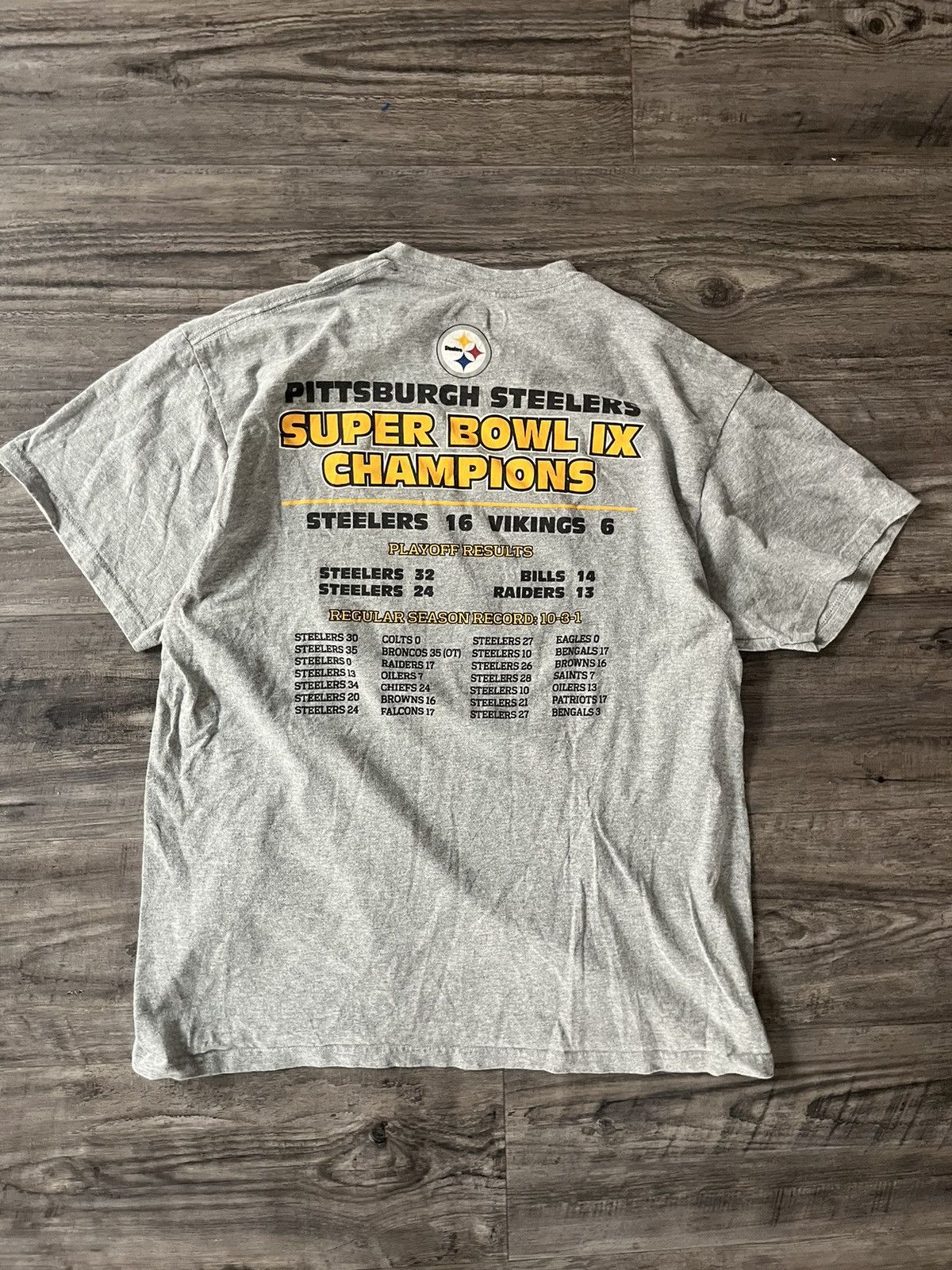 NFL × Vintage Vintage 90s y2k Steelers Super Bowl Tee Size US XL / EU 56 / 4 - 1 Thumbnail