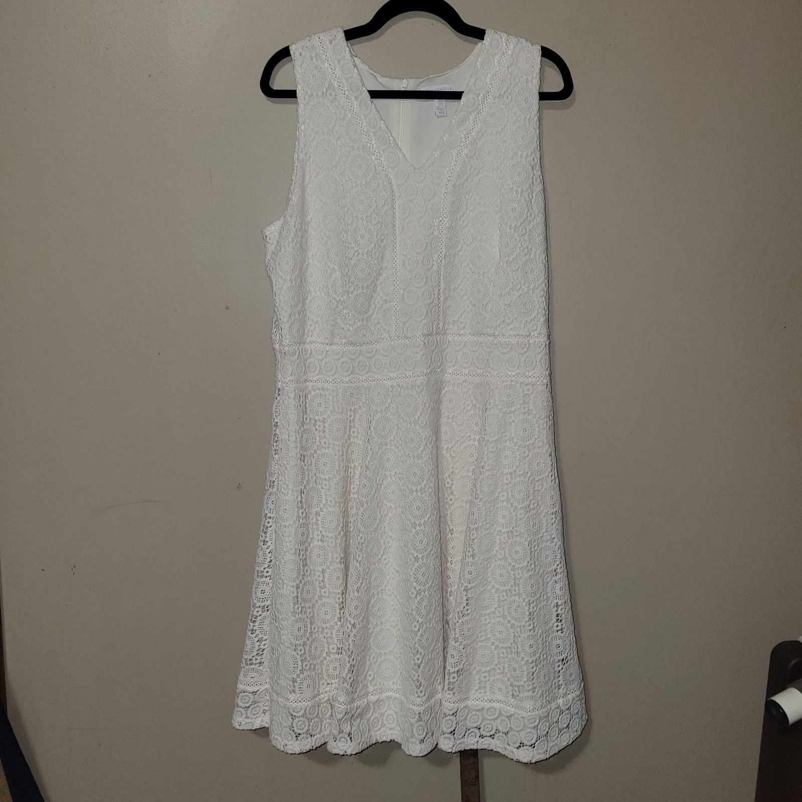 & Other Stories Charter Club Lace Fit & Flare Dress Size XL Vintage Cream Size XL / US 12-14 / IT 48-50 - 1 Thumbnail