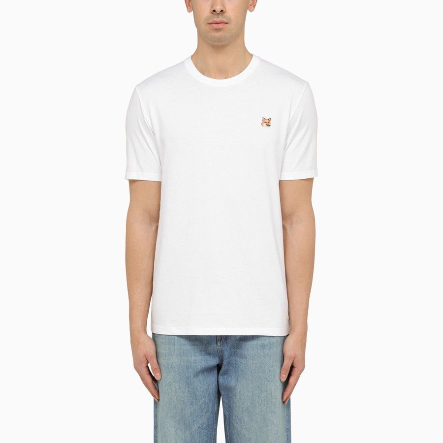 Image of Maison Kitsune O1D2Blof0424 T-Shirts In White, Men's (Size Small)