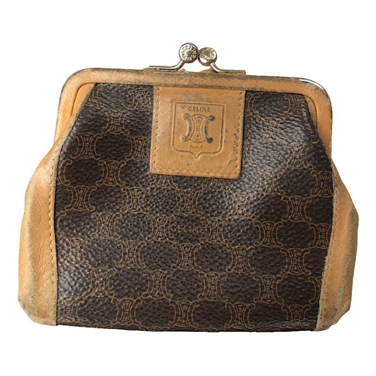 Celine Triomphe Brown Leather Wallet Size ONE SIZE - 1 Thumbnail