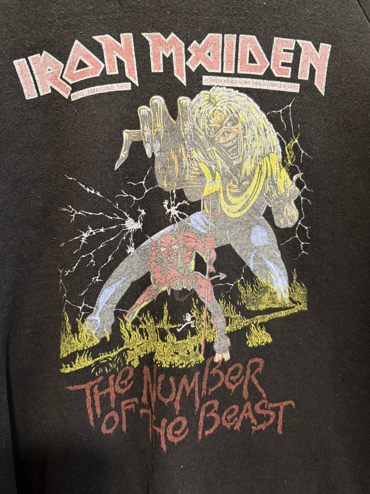 Iron Maiden Vintage Iron Maiden “The Number of the Beast” Sweatshirt Size US M / EU 48-50 / 2 - 3 Thumbnail